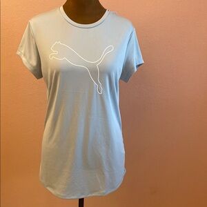 Puma Blue Fitted Short Sleeve T-Shirt